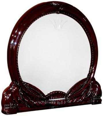 Giada Mahogany Italian Round Dressing Mirror 111cm X 116cm