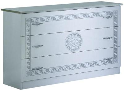 Product photograph of New Serena White Italian 3 Drawer Dresser from Choice Furniture Superstore