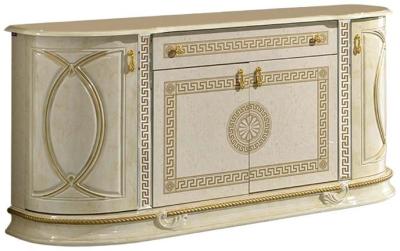 Product photograph of New Venus Beige Italian 4 Door Buffet Sideboard from Choice Furniture Superstore