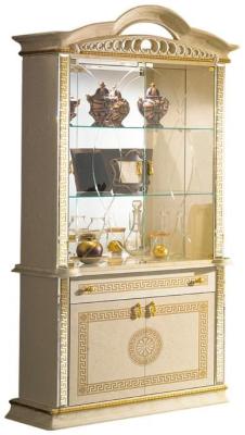 New Venus Beige Italian 2 Door Display Cabinet