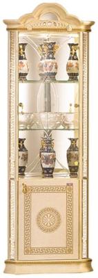 New Venus Beige Italian Corner Display Cabinet