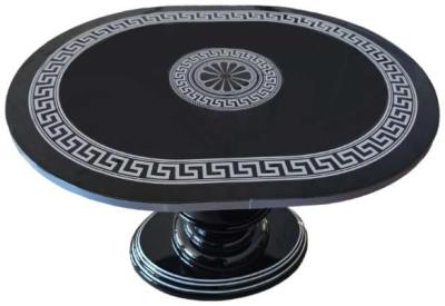 New Venus Black Italian Oval Lamp Table