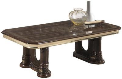 Product photograph of New Venus Walnut Italian Coffee Table from Choice Furniture Superstore