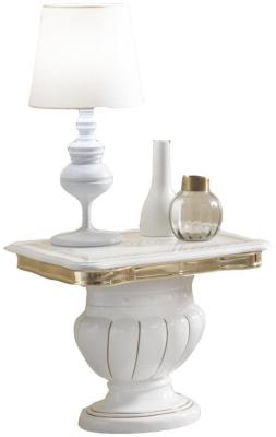 Product photograph of Betty White Italian Square Lamp Table from Choice Furniture Superstore