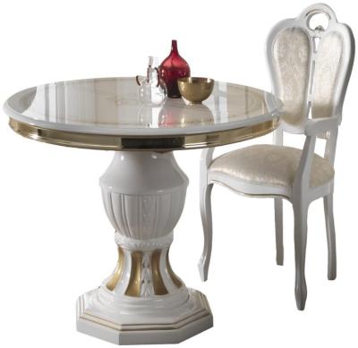 Betty White Italian Extending Round Dining Set With 1 Giglio Chair