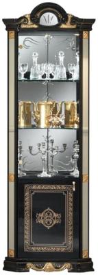Product photograph of Betty Black Italian Corner Display Unit from Choice Furniture Superstore