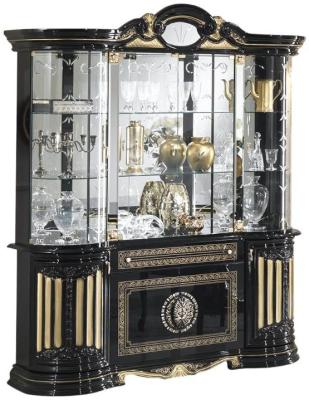 Product photograph of Betty Black Italian 4 Door Vitrine from Choice Furniture Superstore