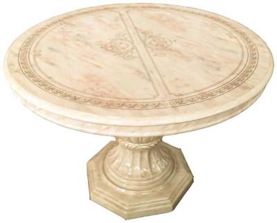 Betty Onyx Italian Extending 4 Seater Round Dining Table