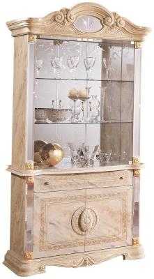 Product photograph of Betty Onyx Italian 2 Door Vitrine from Choice Furniture Superstore