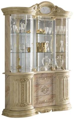 Product photograph of Betty Onyx Italian 3 Door Vitrine from Choice Furniture Superstore