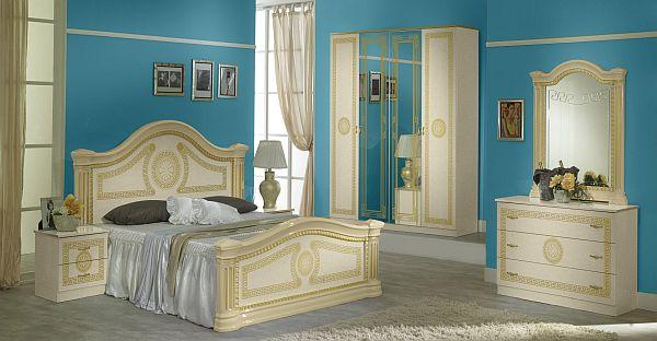 New Serena Cream-Gold Bedroom