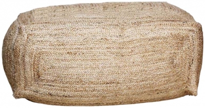 Product photograph of Natural Square Jute Pouffe - 45 X 55 X 100cm from Choice Furniture Superstore