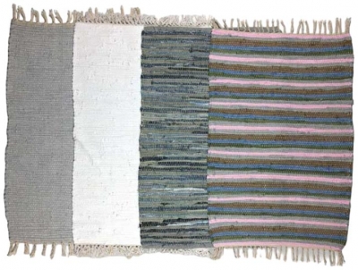 Assorted Overdye Rag Rug 60 X 90cm Pack Of 25