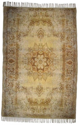 Product photograph of Beige Cotton Chenille Printed Rug - 120 X 180cm from Choice Furniture Superstore