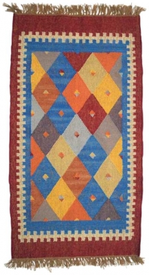 Product photograph of Multi Coloured Medium Kite Wool Rug - 75 X 135cm from Choice Furniture Superstore