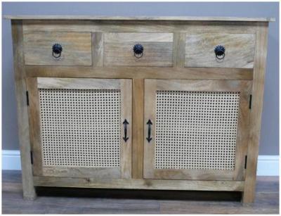 Product photograph of Dutch 2 Door 3 Drawer Wooden Sideboard from Choice Furniture Superstore