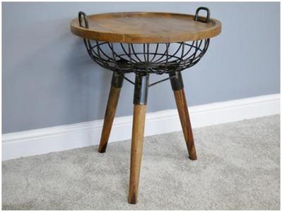 Product photograph of Dutch Basket Side Table from Choice Furniture Superstore