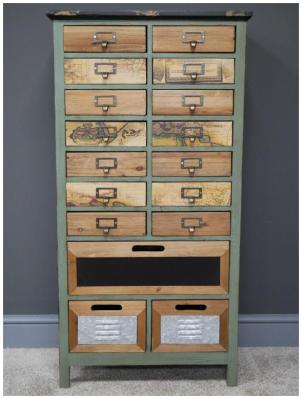 Dutch Fir Wood Large Storage Cabinet