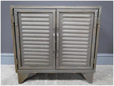 Product photograph of Dutch Industrial 2 Door Small Cabinet from Choice Furniture Superstore