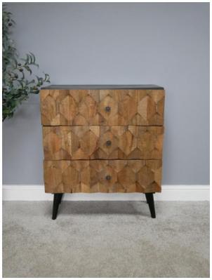 Dutch Industrial 3 Drawer Chest