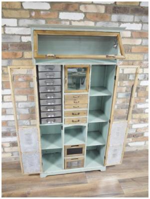 Product photograph of Dutch Industrial Tall Cabinet - 5126 from Choice Furniture Superstore