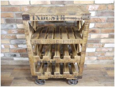 Product photograph of Dutch Industrial Wine Trolley from Choice Furniture Superstore