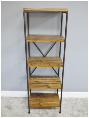 Product photograph of Dutch Industrial Wooden Shelves Set Of 2 from Choice Furniture Superstore