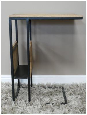 Product photograph of Dutch Mango Wood Side Table - 9739 from Choice Furniture Superstore