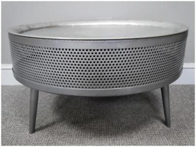Product photograph of Dutch Metal Round Removable Top Side Table from Choice Furniture Superstore