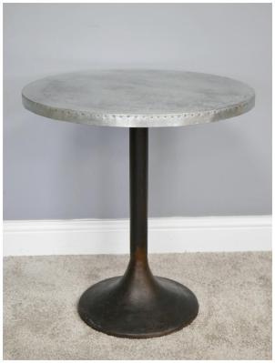 Product photograph of Dutch Metal Round Top Side Table from Choice Furniture Superstore
