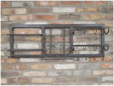 Dutch Metal Small Wine Wall Unit
