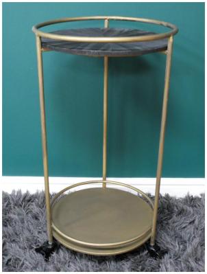 Product photograph of Dutch Metal And Wood Drink Trolley from Choice Furniture Superstore