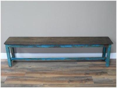 Product photograph of Dutch Reclaimed Recycled Mixed Wood Bench from Choice Furniture Superstore
