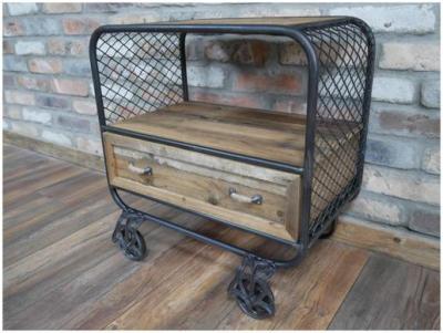 Dutch Rustic Industrial 1 Drawer Cabinet