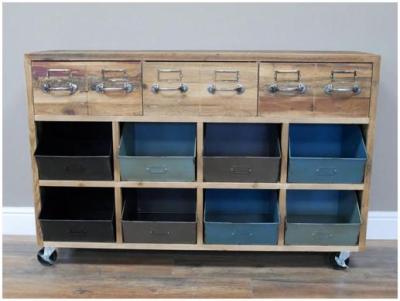 Product photograph of Dutch Rustic Storage Unit from Choice Furniture Superstore