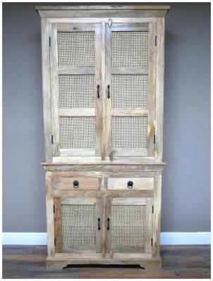 Dutch Tall Mango Wood Storage Cabinet