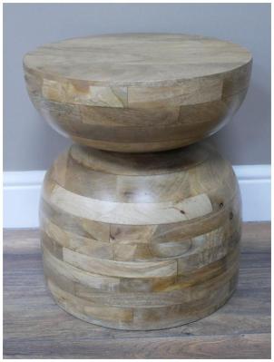 Product photograph of Dutch Wooden Round Small Side Table - 8941 from Choice Furniture Superstore