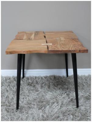 Product photograph of Dutch Wooden Sqaure Side Table - 8936 from Choice Furniture Superstore
