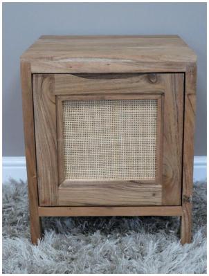 Product photograph of Dutch 1 Door Bedside Cabinet from Choice Furniture Superstore
