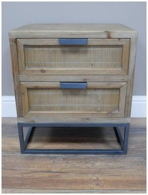 Product photograph of Dutch 2 Drawer Bedside Cabinet - 9044 from Choice Furniture Superstore