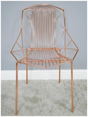 Product photograph of Dutch Electro Plated Steel Chair Sold In Pairs - 6388 from Choice Furniture Superstore