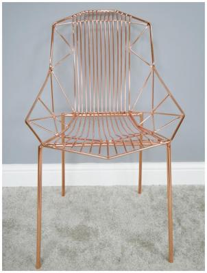 Product photograph of 2 X Dutch Electro Plated Steel Chair - 6388 from Choice Furniture Superstore