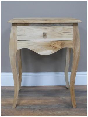 Product photograph of Dutch Industrial Wooden 1 Drawer Bedside Cabinet - Set Of 2 from Choice Furniture Superstore