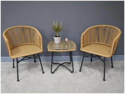 Product photograph of Dutch Rattan Outdoor Garden 2 Seater Set from Choice Furniture Superstore