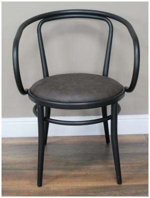 Dutch Grey Faux Leather Dining Chair Sold In Pairs