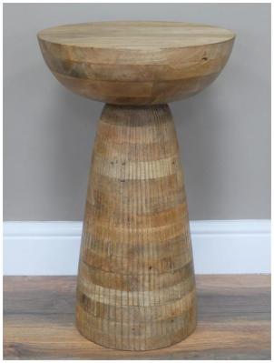 Product photograph of Dutch Wooden Round Side Table - 8958 from Choice Furniture Superstore