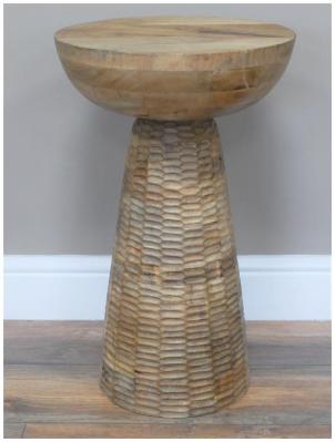 Product photograph of Dutch Wooden Round Side Table - 8959 from Choice Furniture Superstore