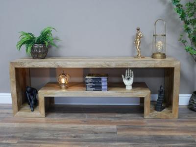 Product photograph of Dutch Mango Wood Tv Cabinet from Choice Furniture Superstore