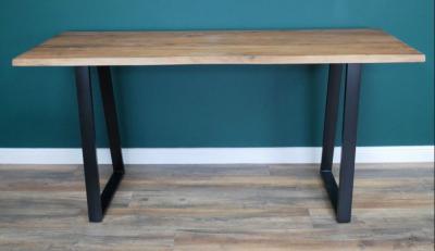 Product photograph of Dutch Acacia Wood Edge Bar Table - 200cm from Choice Furniture Superstore
