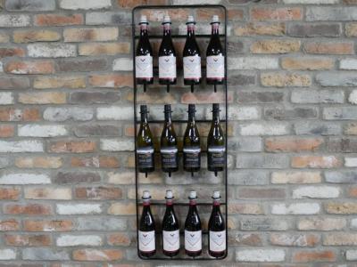 Product photograph of Dutch Black Metal Wine 12 Bottle Holder Set Of 2 from Choice Furniture Superstore